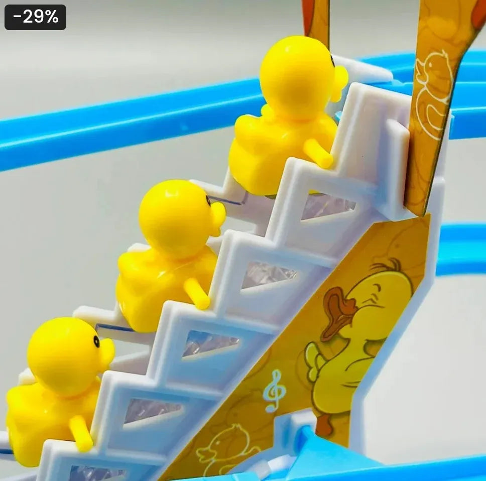 Baby Duck Climbing Stairs Toy with Lights and Music
