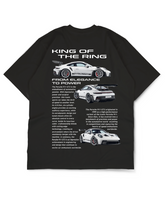 Oversize Drop Shoulder “King of Drift” Car Collection Tee