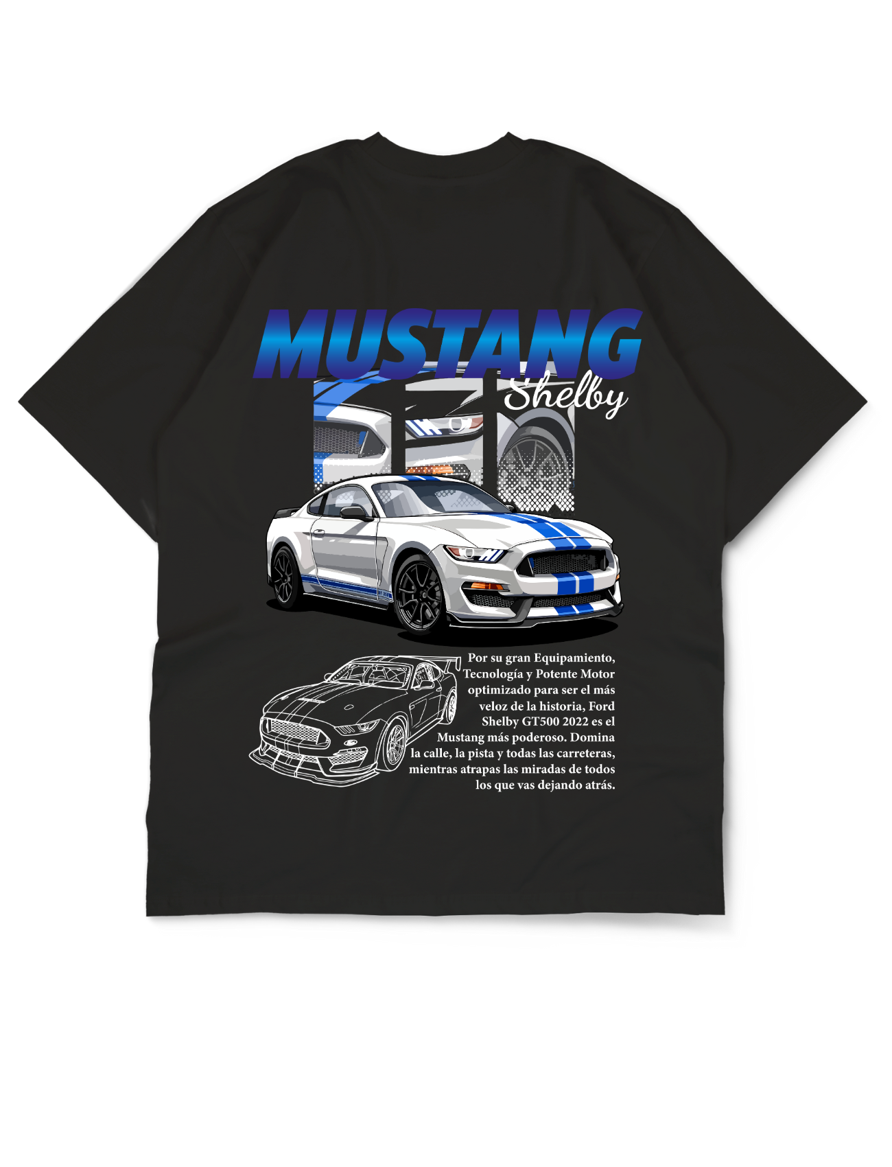 Car Collection Oversize Drop Shoulder Tee