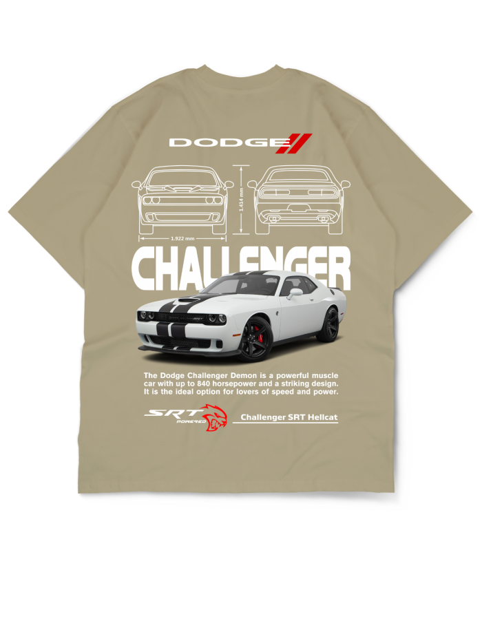Car Collection Oversize Drop Shoulder Tee – Dodge Edition