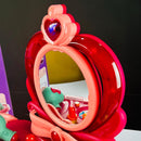💜𝗕𝗲𝗮𝘂𝘁𝗶𝗳𝘂𝗹 𝗗𝗿𝗲𝘀𝘀𝗶𝗻𝗴 𝗧𝗮𝗯𝗹𝗲 𝗪𝗶𝘁𝗵 𝗦𝘁𝗼𝗼𝗹💜
This cute dressing table is a perfect gift to your little princess. Good for stimulating little girl's imagination in role-playing & feel in the salon again!

💜𝗛𝗶𝗴𝗵𝗹𝗶𝗴𝗵𝘁𝘀:
✅