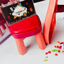 💜𝗕𝗲𝗮𝘂𝘁𝗶𝗳𝘂𝗹 𝗗𝗿𝗲𝘀𝘀𝗶𝗻𝗴 𝗧𝗮𝗯𝗹𝗲 𝗪𝗶𝘁𝗵 𝗦𝘁𝗼𝗼𝗹💜
This cute dressing table is a perfect gift to your little princess. Good for stimulating little girl's imagination in role-playing & feel in the salon again!

💜𝗛𝗶𝗴𝗵𝗹𝗶𝗴𝗵𝘁𝘀:
✅