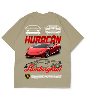 Oversize Drop Shoulder Lamborghini Huracán Tee