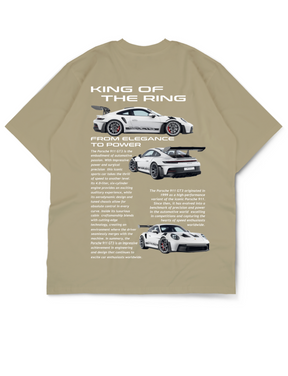 Oversize Drop Shoulder “King of Drift” Car Collection Tee