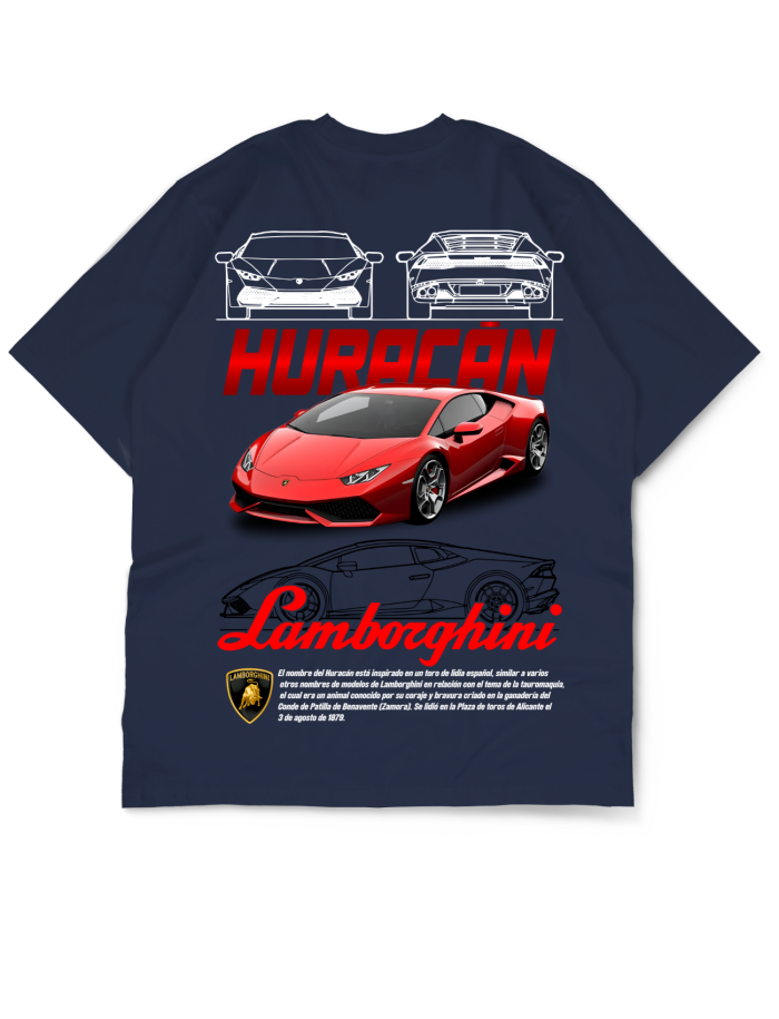 Oversize Drop Shoulder Lamborghini Huracán Tee