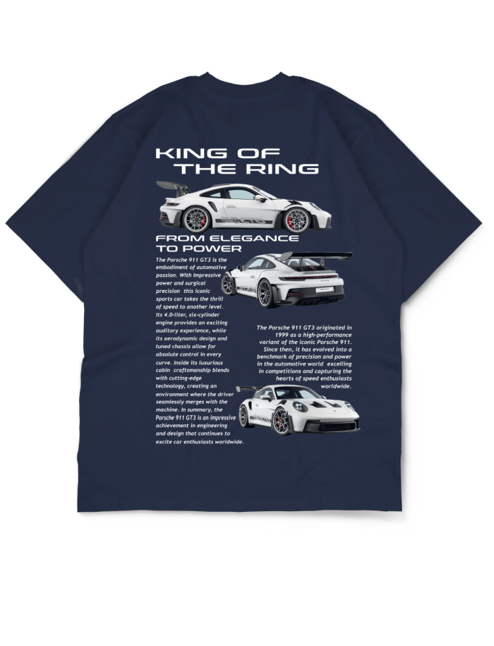 Oversize Drop Shoulder “King of Drift” Car Collection Tee