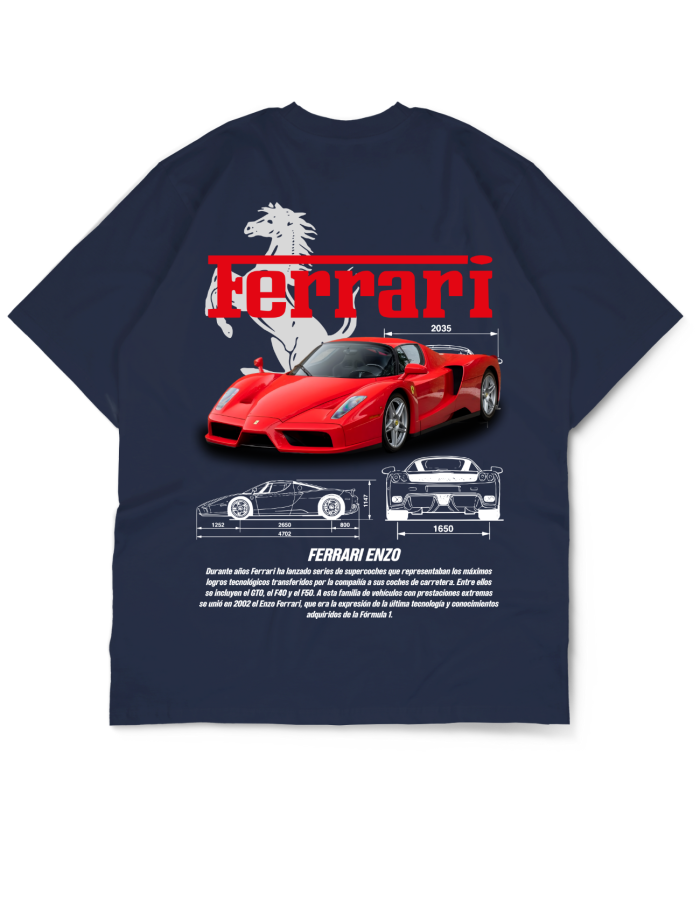 Oversize Drop Shoulder Car Collection Tee