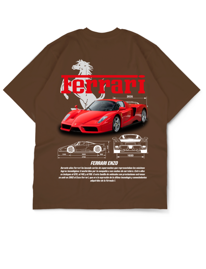 Oversize Drop Shoulder Car Collection Tee