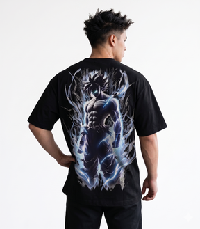 Premium Oversized Anime T-Shirt - Ultra Instinct Goku Graphics