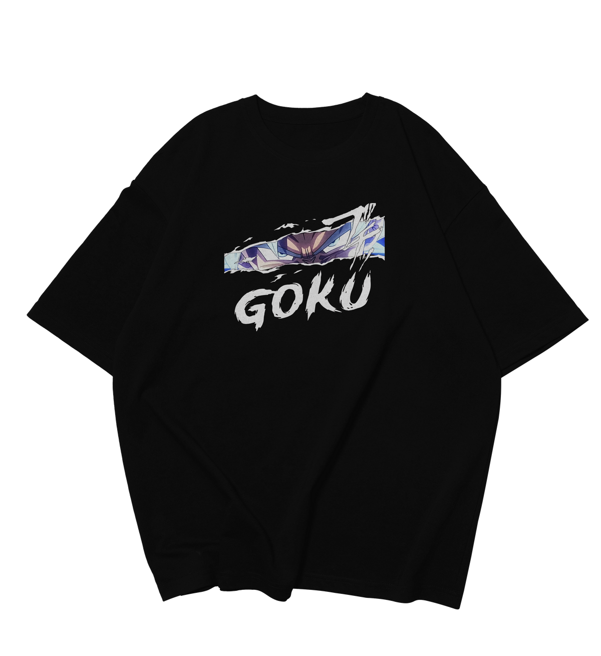 Premium Oversized Anime T-Shirt - Ultra Instinct Goku Graphics