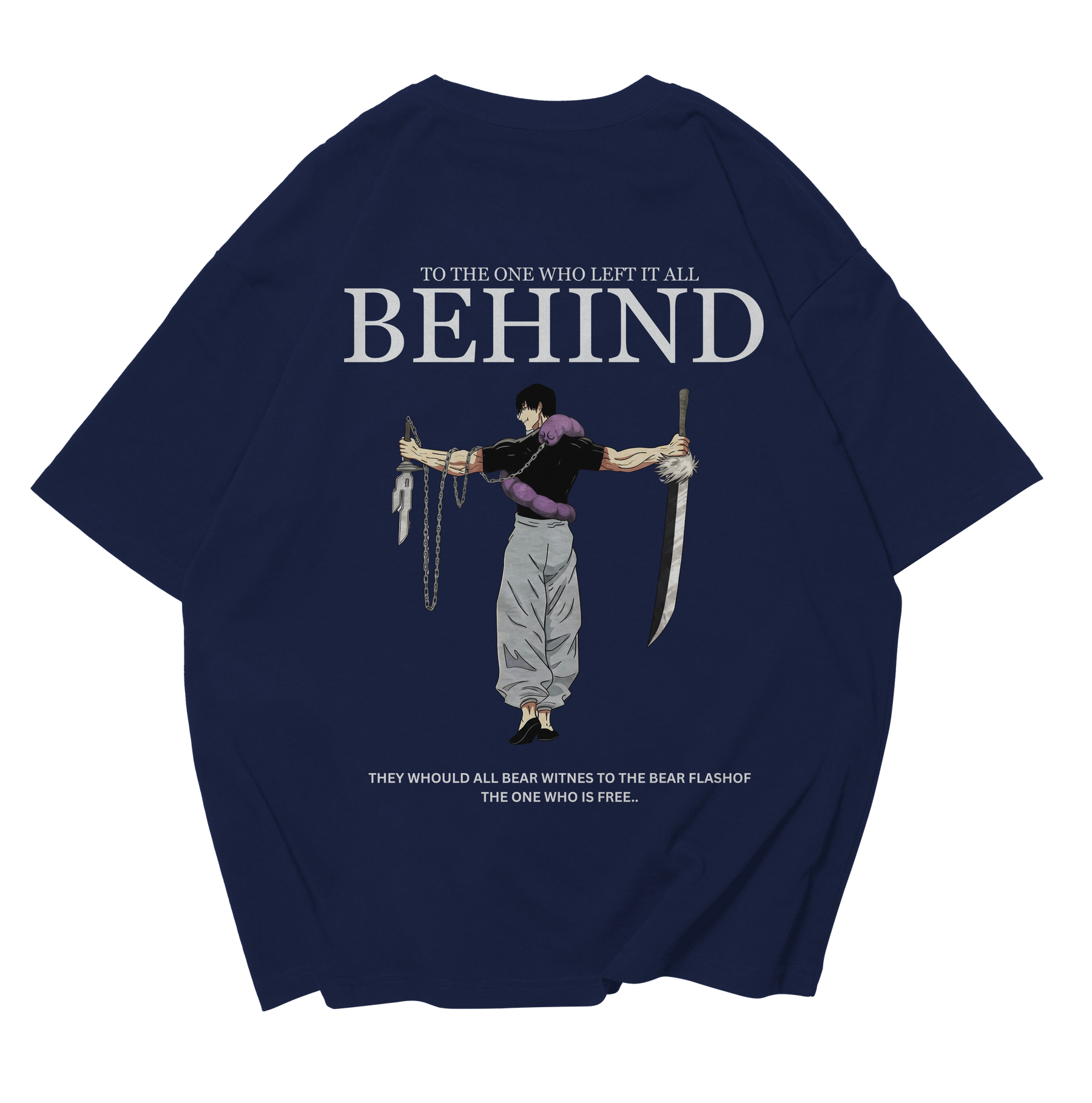 TOJI FUSHIGURO DOWNSHOULDER FOR UNISEX