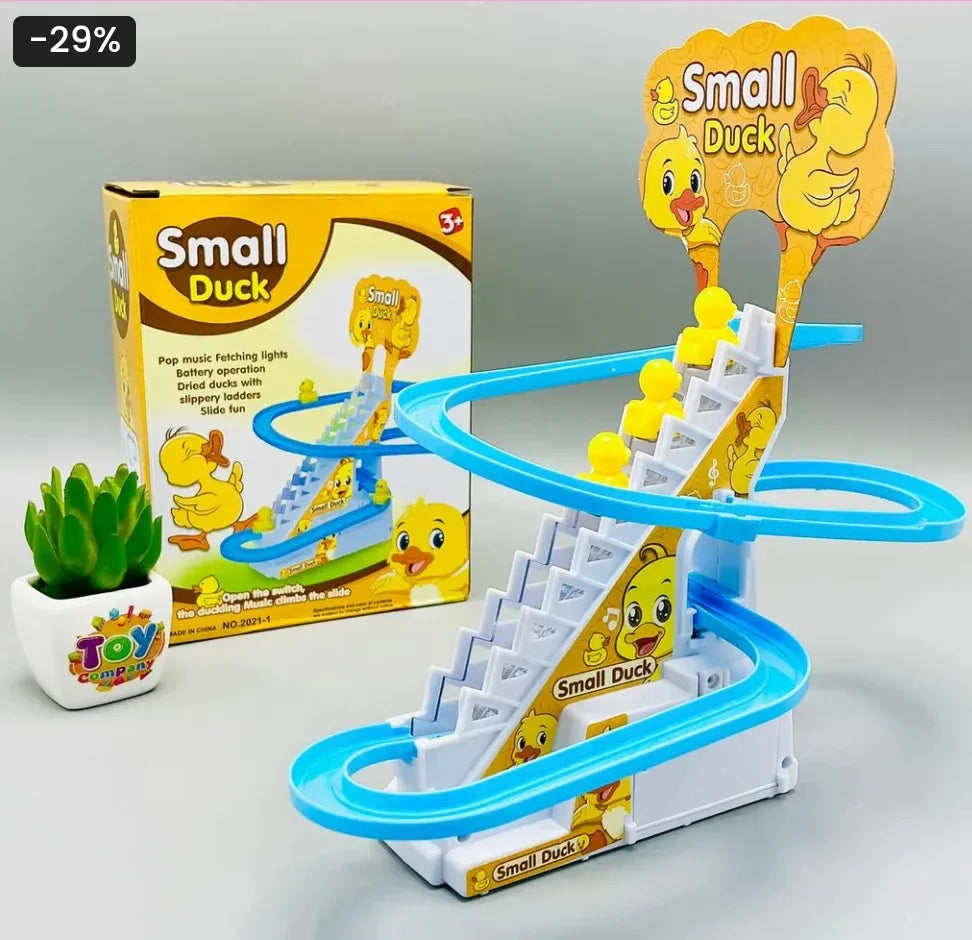 Baby Duck Climbing Stairs Toy with Lights and Music