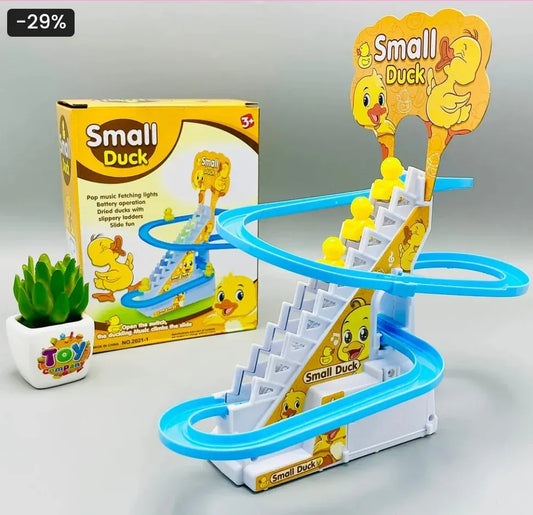 Baby Duck Climbing Stairs Toy with Lights and Music