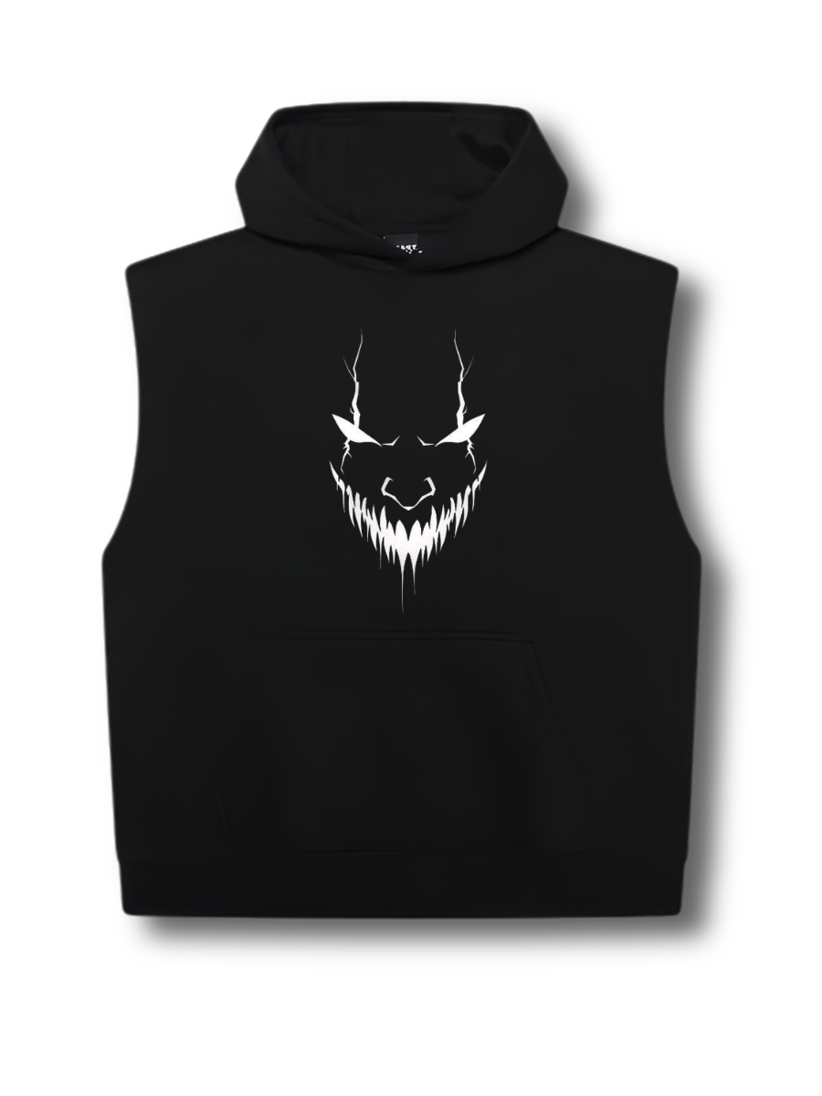 Ghost Smiling Hoodie Gym Ware By Faturo