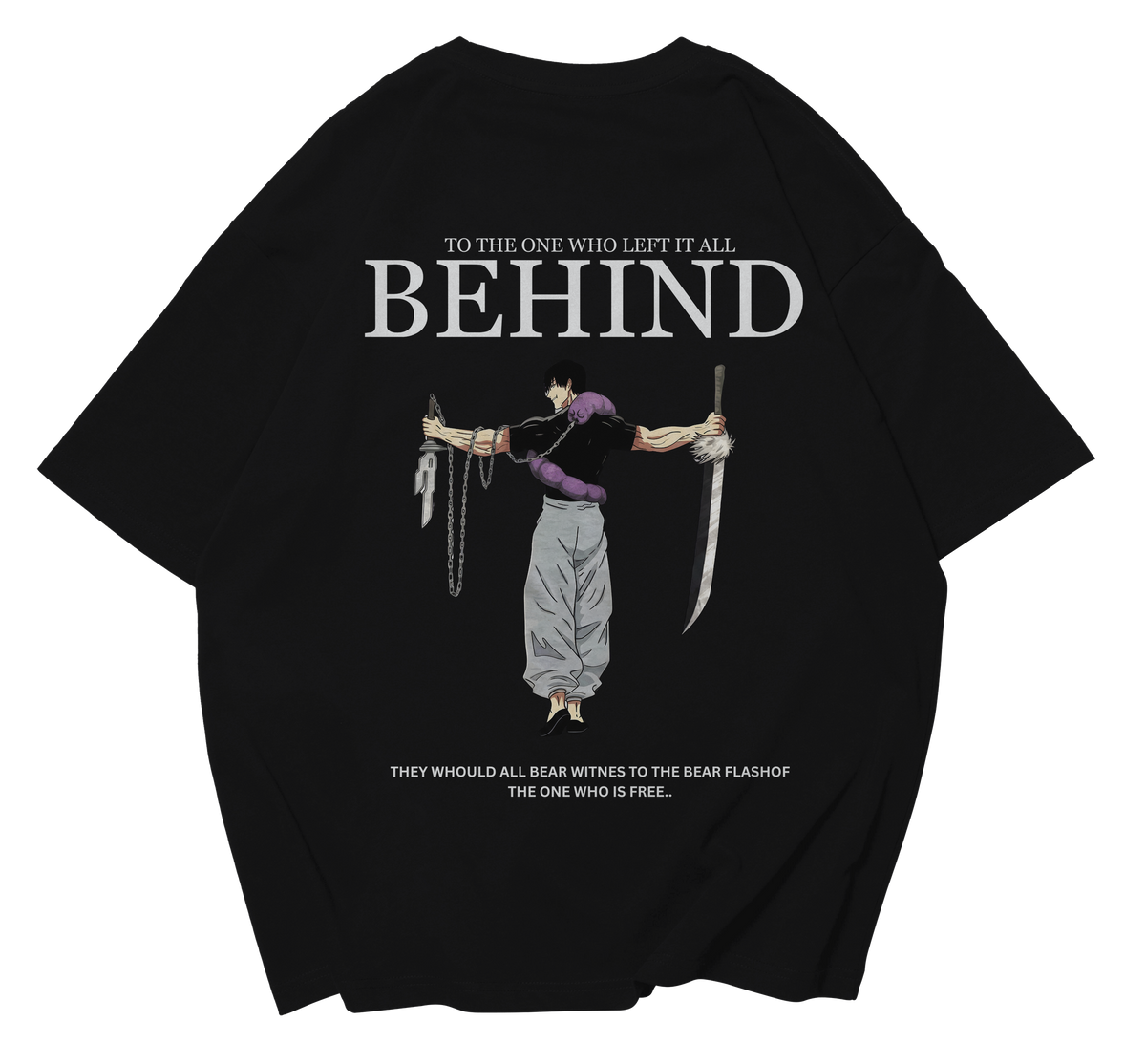 TOJI FUSHIGURO DOWNSHOULDER FOR UNISEX
