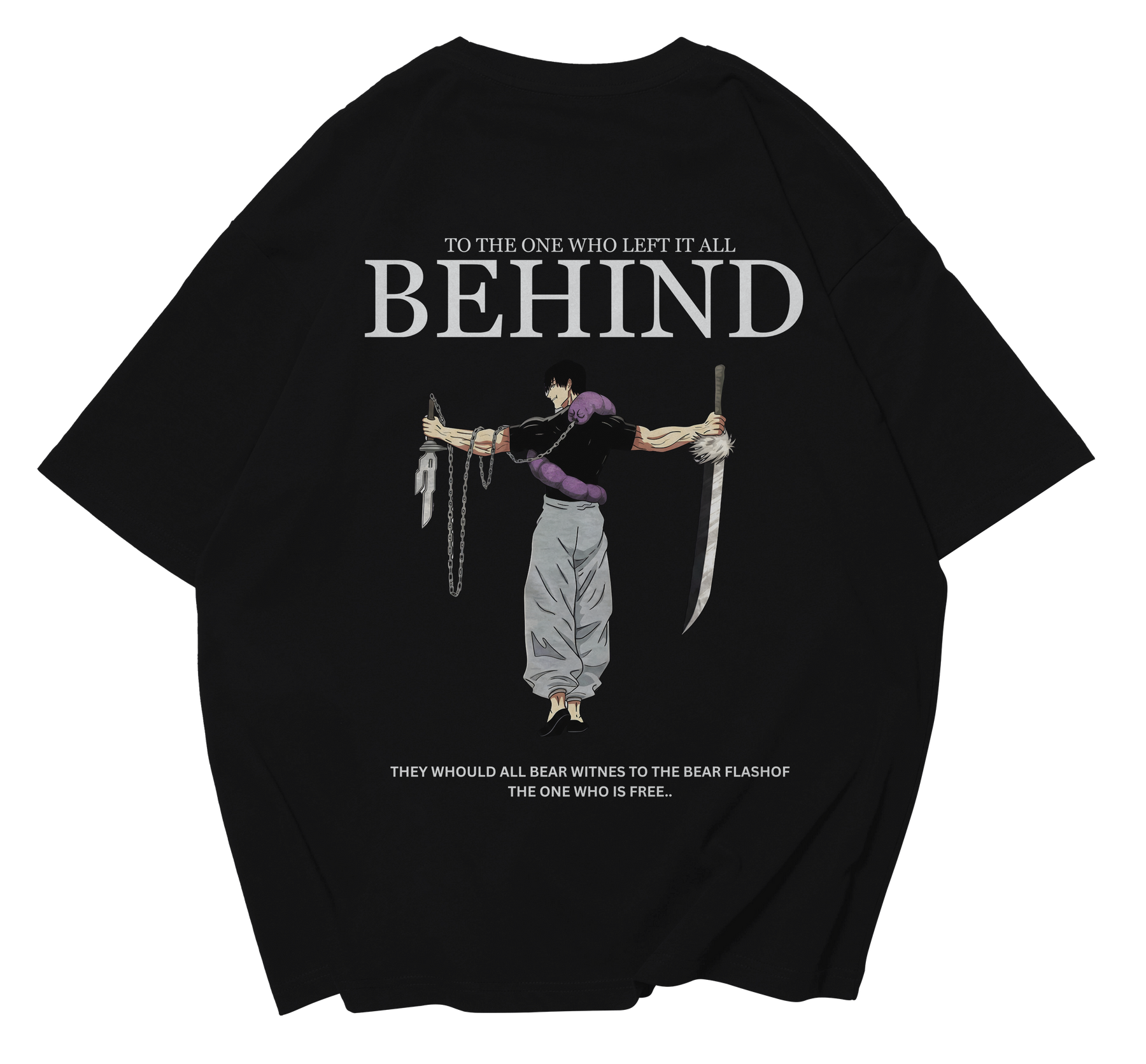 TOJI FUSHIGURO DOWNSHOULDER FOR UNISEX